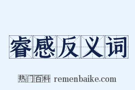 睿感反义词是什么意思的图片